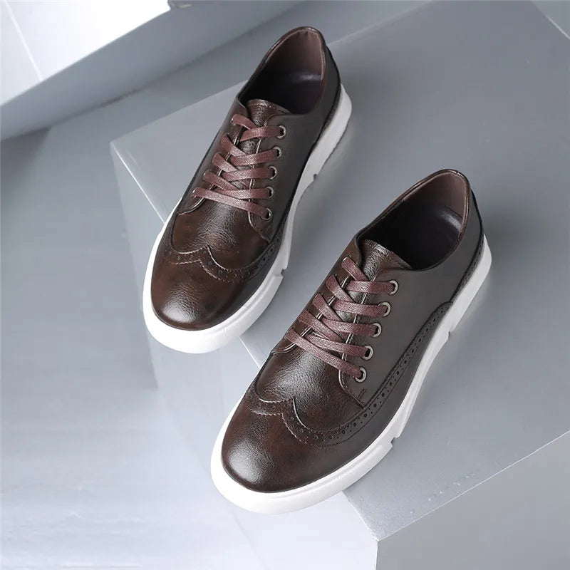 Tudor Men's Leather Sneakers