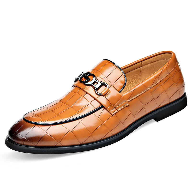 Adam Men's Croc Embossed Loafer