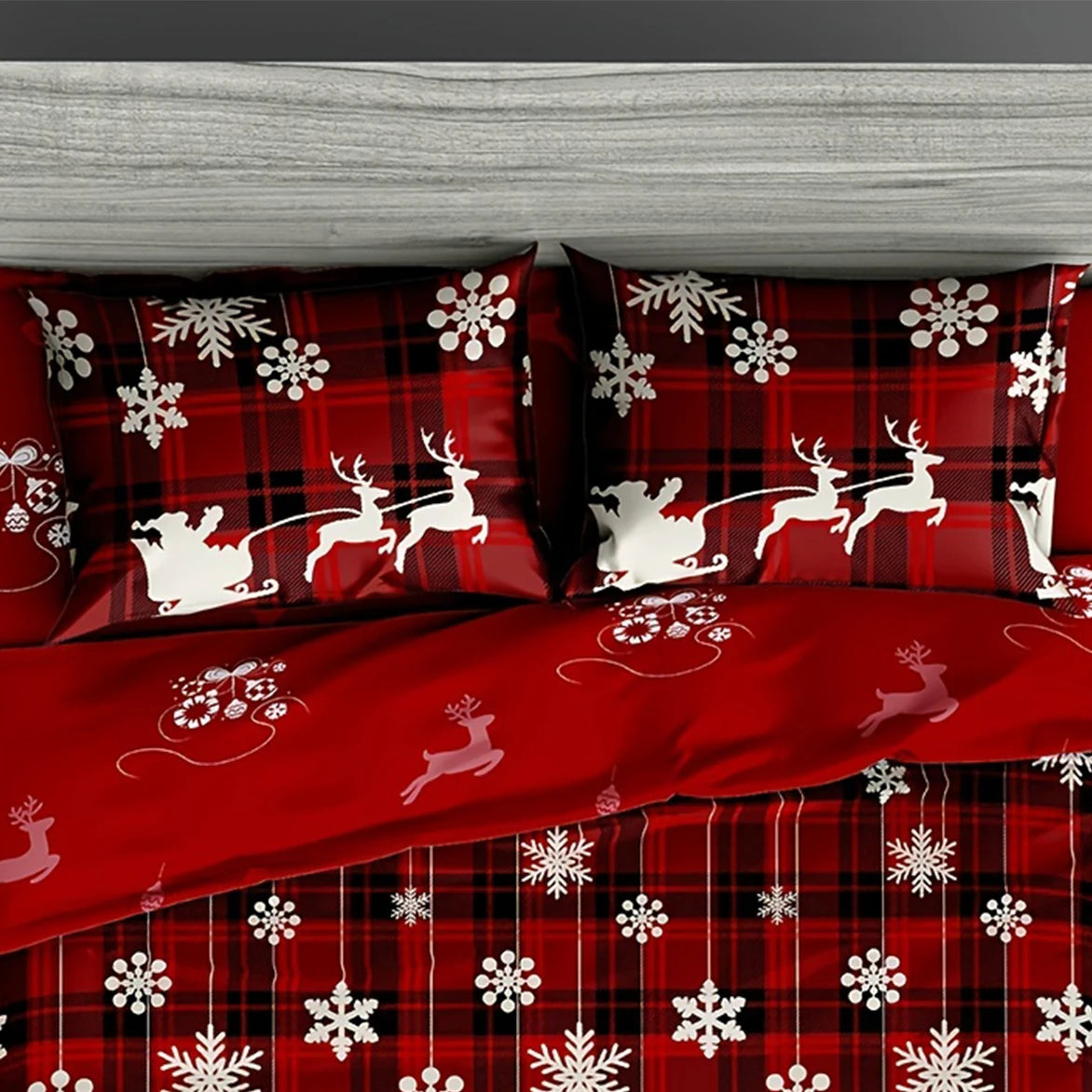 3 Pieces Christmas Bedding Set