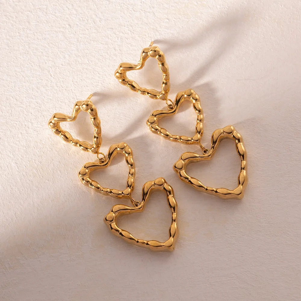 Three Times Love Earrings