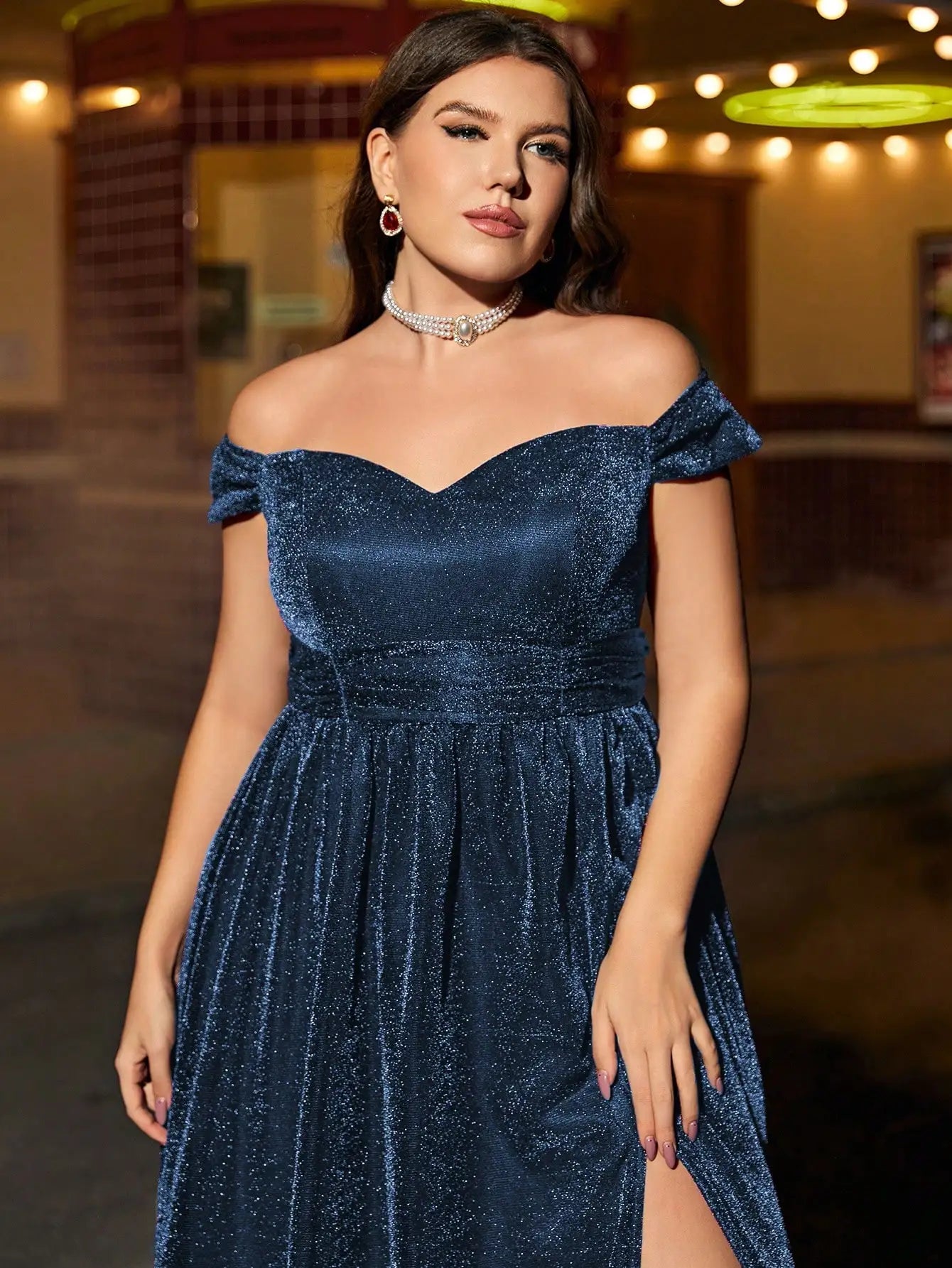 Elysian Escape Off-Shoulder Dress
