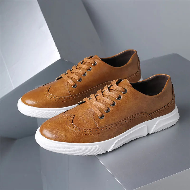 Tudor Men's Leather Sneakers