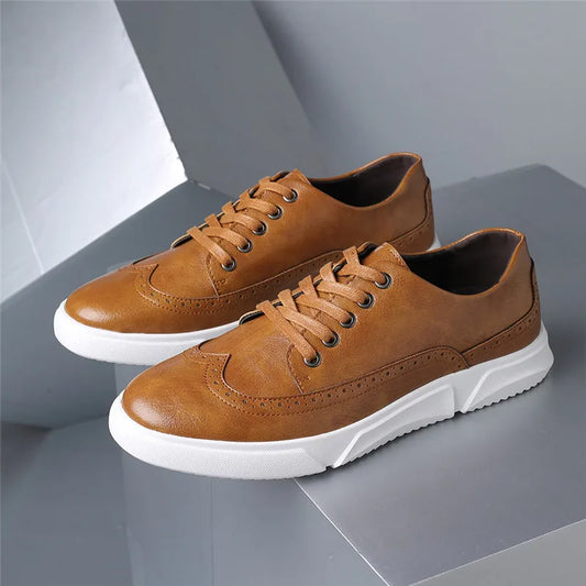 Tudor Men's Leather Sneakers