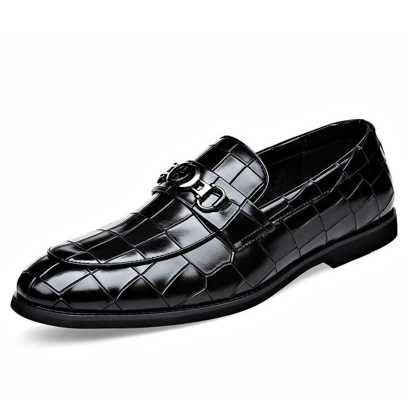 Adam Men's Croc Embossed Loafer