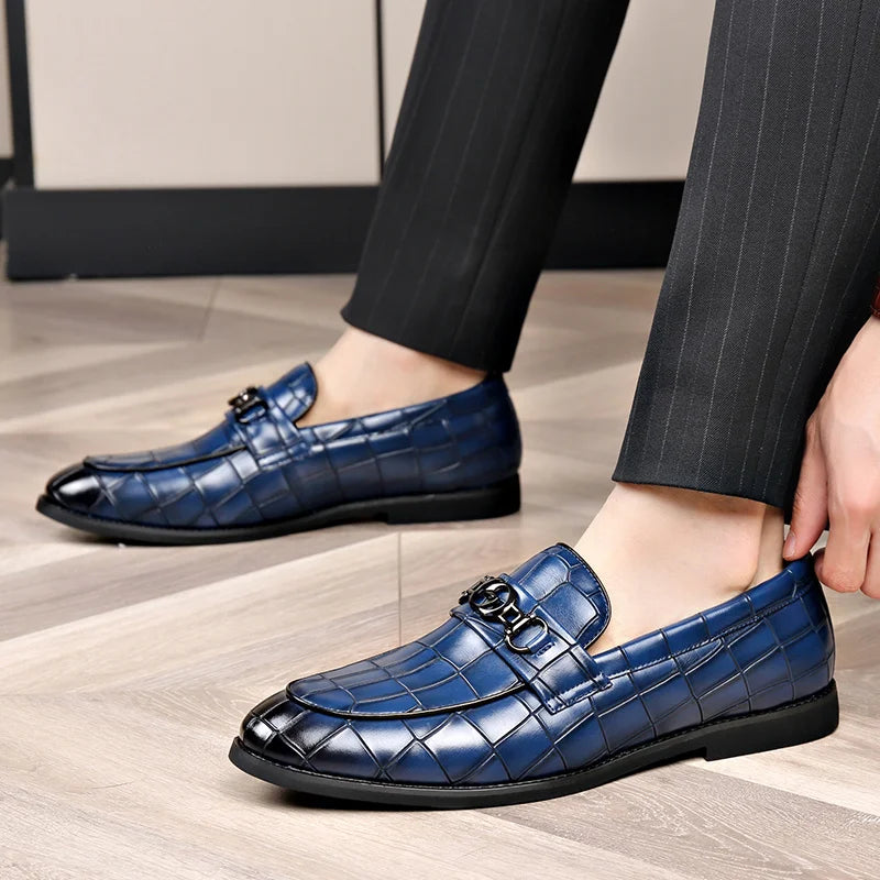 Adam Men's Croc Embossed Loafer