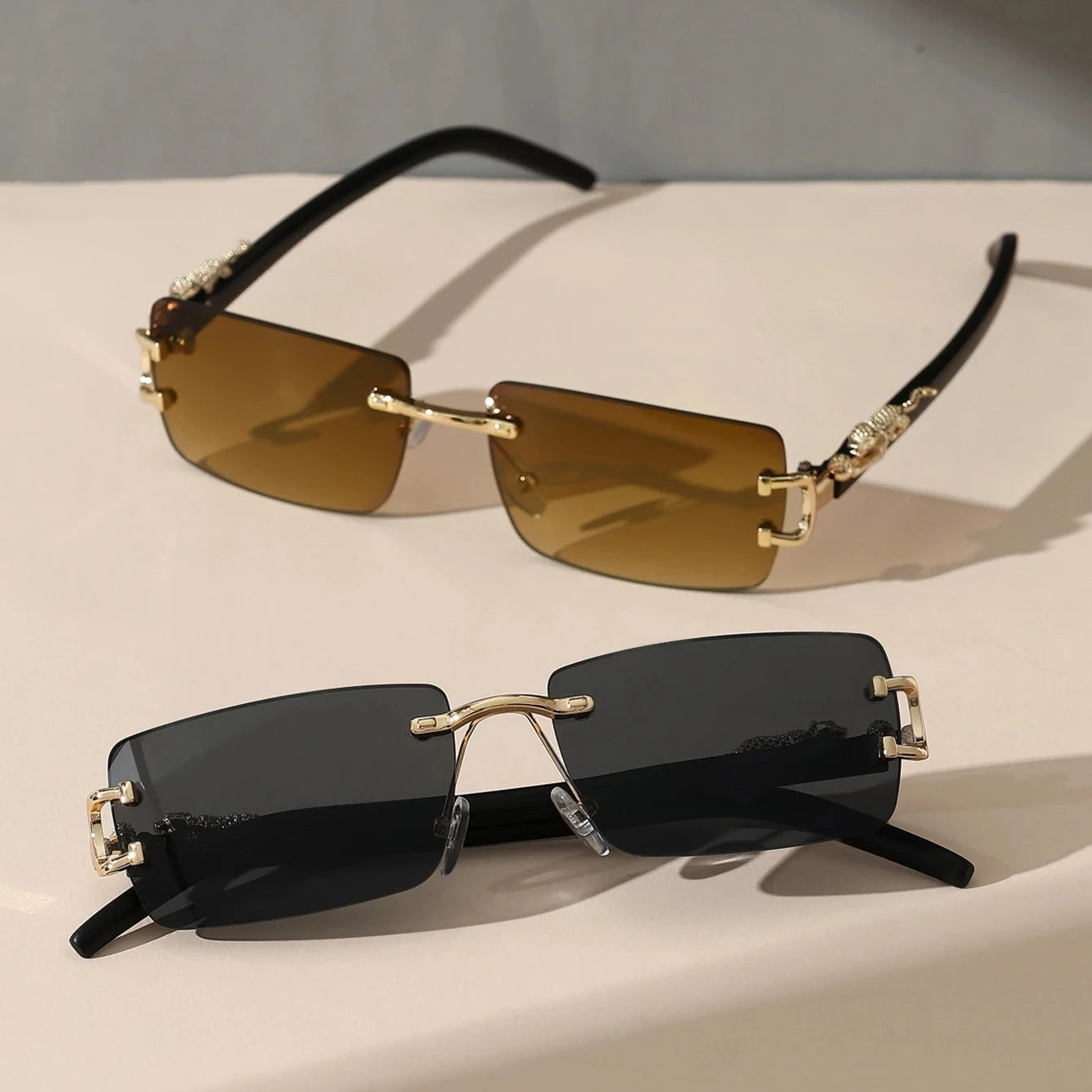 Savana Rimless Metal Sunglasses (Buy 1 Get 1 Free)
