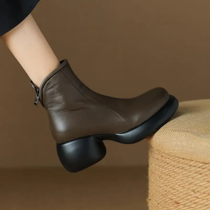Savona Leather Short Boots