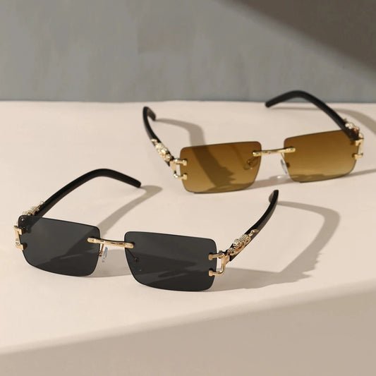 Savana Rimless Metal Sunglasses (Buy 1 Get 1 Free)