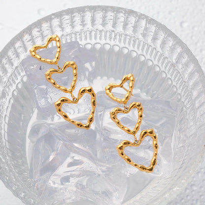 Three Times Love Earrings