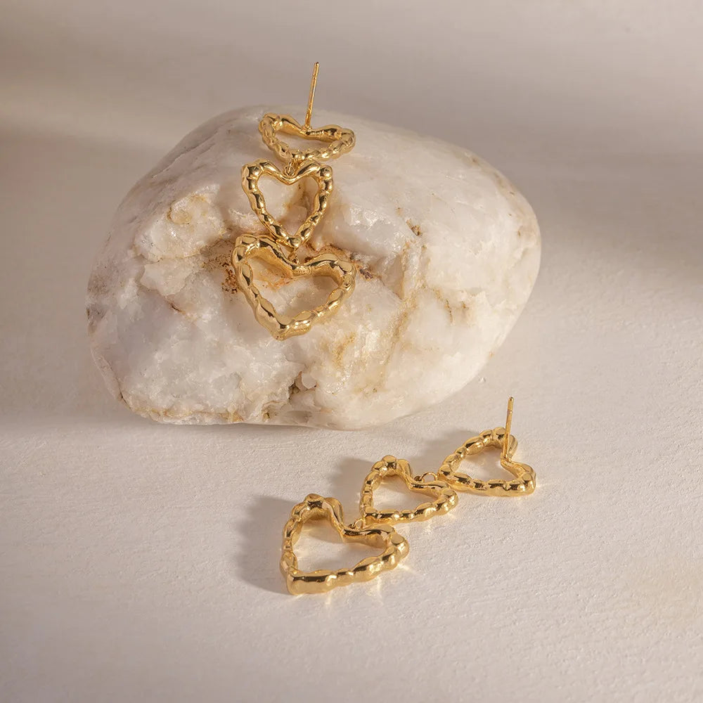 Three Times Love Earrings
