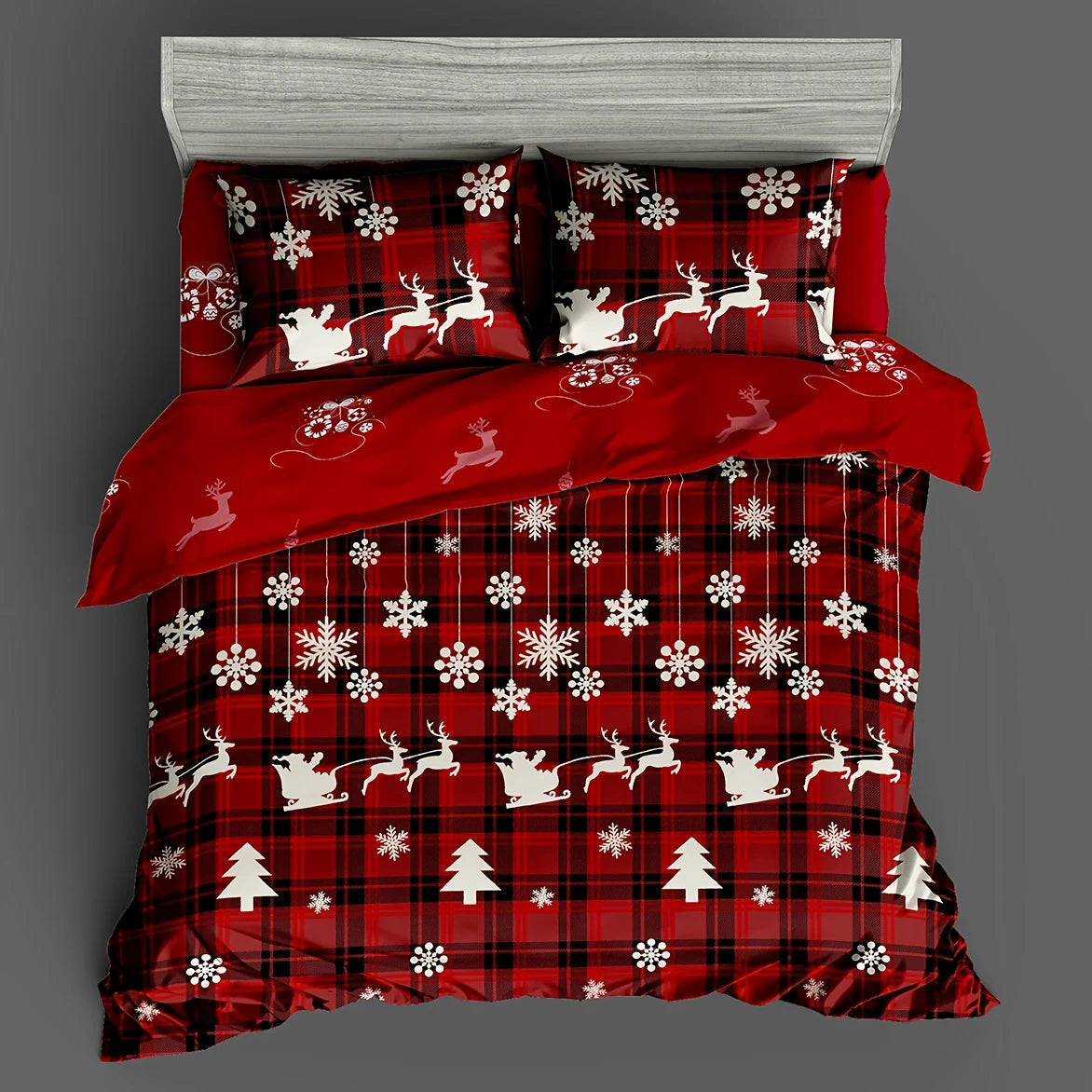 3 Pieces Christmas Bedding Set