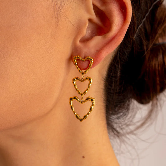 Three Times Love Earrings