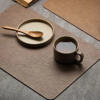 PureEdge Leather Dining Mat