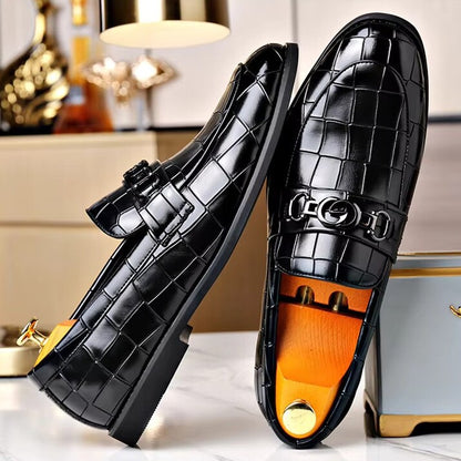 Adam Men's Croc Embossed Loafer