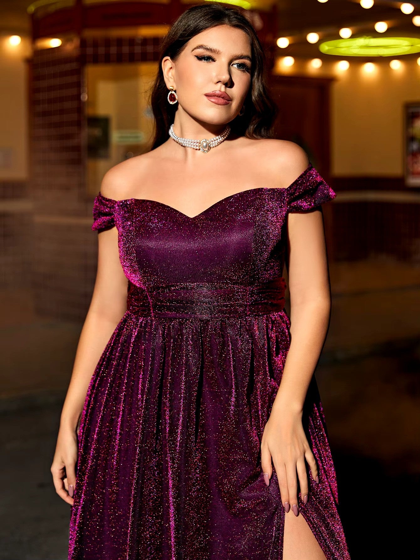 Elysian Escape Off-Shoulder Dress
