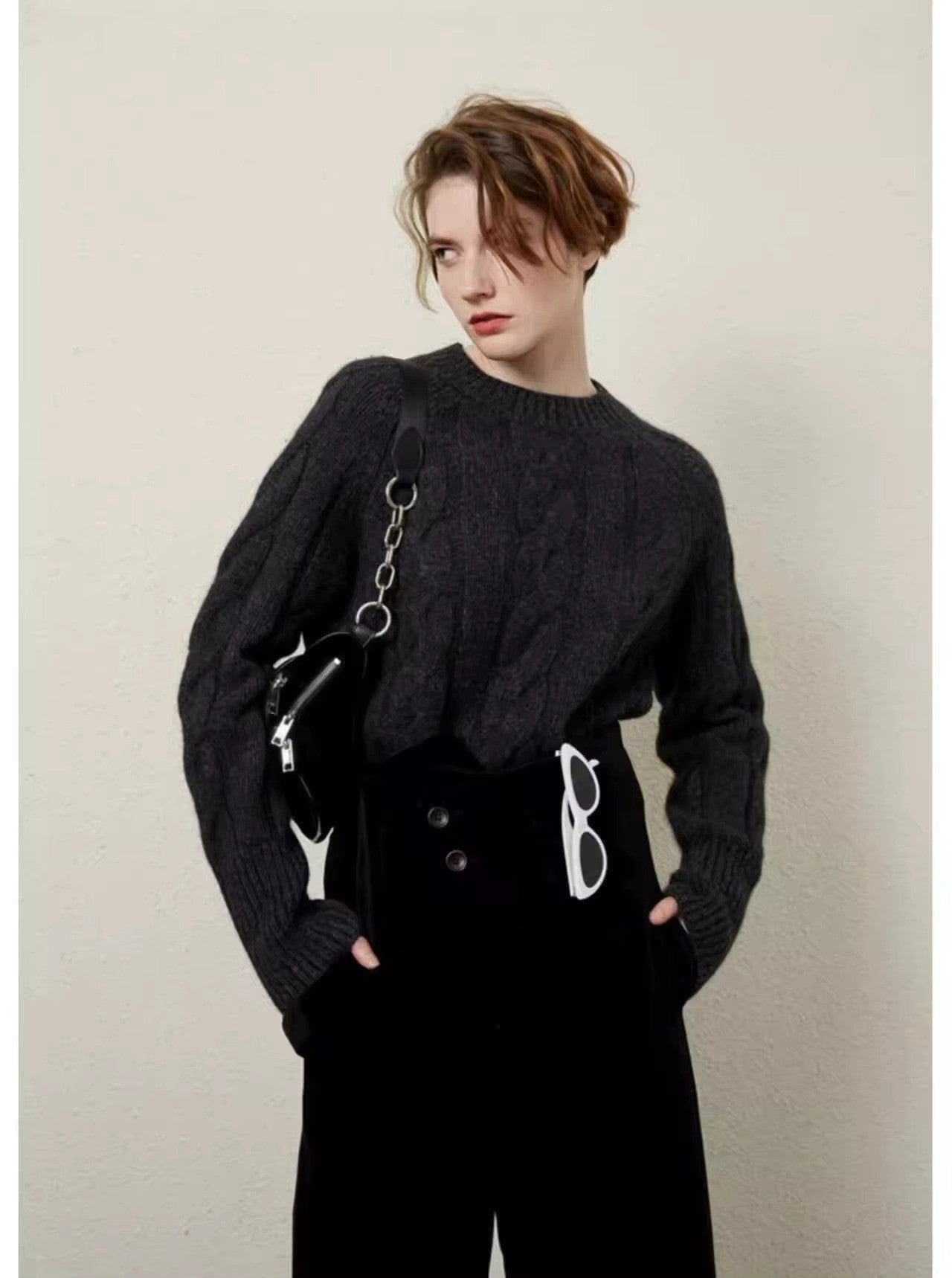 Lily Cashmere Crewneck Sweater